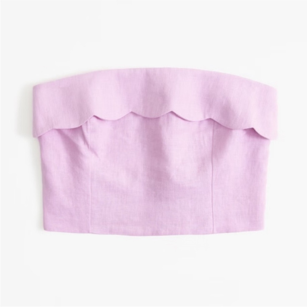 Abercrombie & Fitch Lavender Strapless Bandeau Top